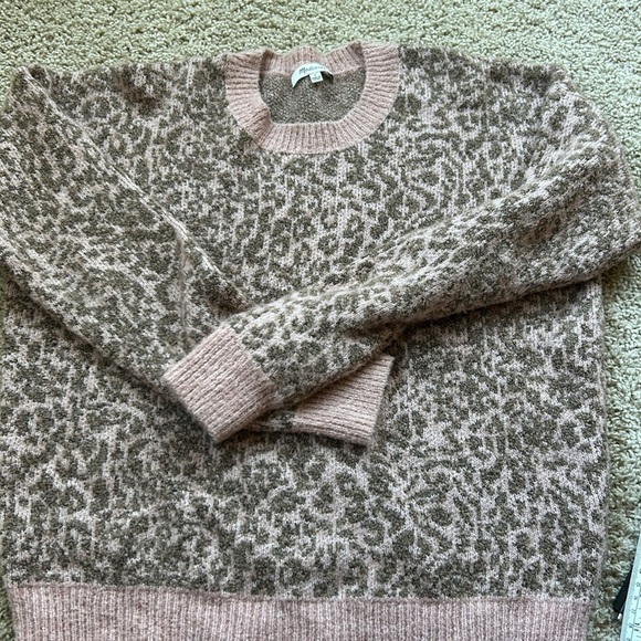 MADEWELL Pullover Sweater in Leopard size S - Picture 4 of 8